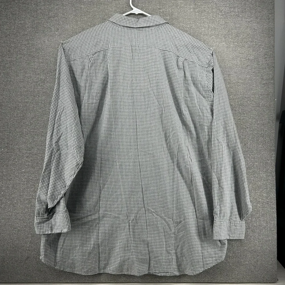 Polo Ralph Lauren Long Sleeve Shirt Men Size 3XB Gray Gingham Casual